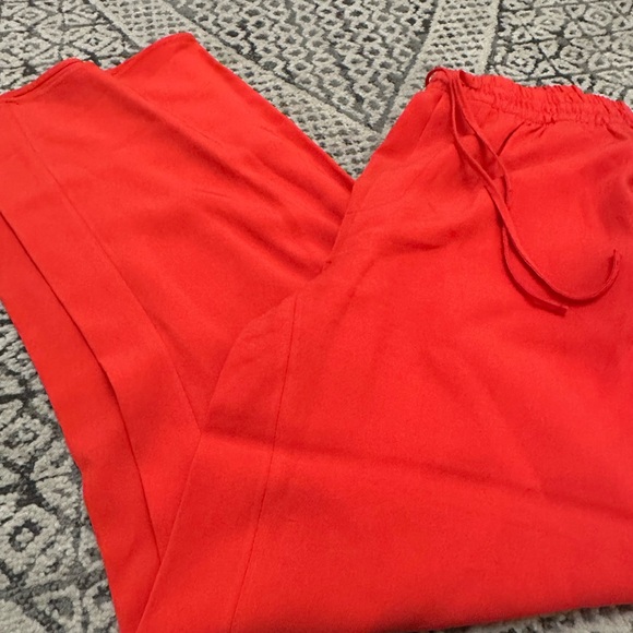 Zara Red Drawstring Pants - Picture 3 of 5